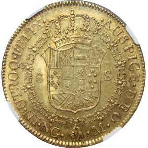 Gwatemala, Ferdynand VII, 8 escudos 1817 NG M, Guatemala