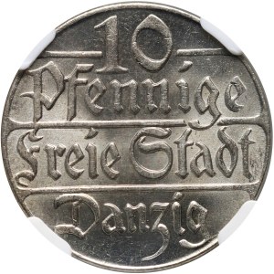 Freie Stadt Danzig, 10 fenig 1923, Berlin