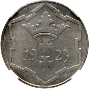 Free City of Danzig, 10 fenig 1923, Berlin, mirror stamp (Proof)