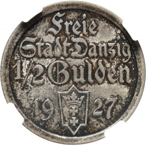 Freie Stadt Danzig, 1/2 Gulden 1927, Berlin, Koga
