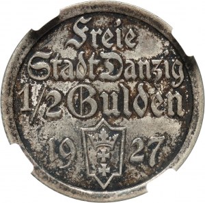 Freie Stadt Danzig, 1/2 gulden 1927, Berlín, Koga