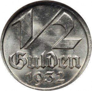 Wolne Miasto Gdańsk, 1/2 guldena 1932, Berlin