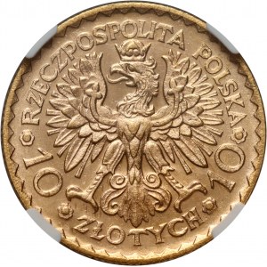 II RP, 10 zloty 1925, Varsovie, Bolesław Chrobry