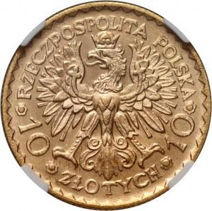 II RP, 10 Zloty 1925, Warschau, Bolesław Chrobry