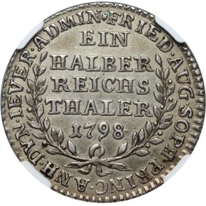 Allemagne, Jever, Friedrich August Sofia, 1/2 thaler 1798