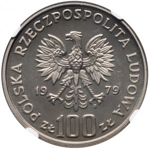 PRL, 100 Zloty 1979, Henryk Wieniawski, PRÓBA, Nickel