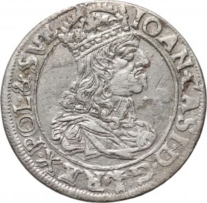 Jean II Casimir, six pence 1661 TLB, Cracovie