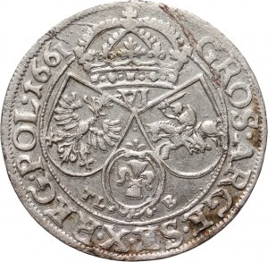 Jean II Casimir, six pence 1661 TLB, Cracovie