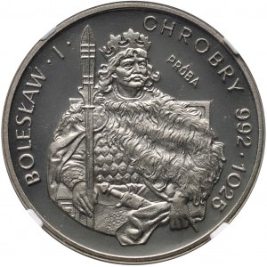 Polská lidová republika, 200 zlotých 1980, Boleslav I. Chrabrý, poloviční příspěvek, SAMPLE, nikl