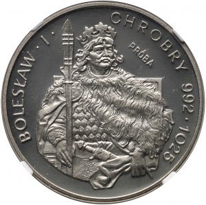 People's Republic of Poland, 200 gold 1980, Boleslaw I the Brave, half figure, SAMPLE, nickel