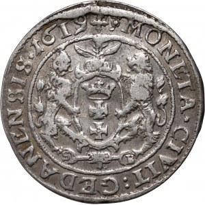 Sigismondo III Vasa, ort 1619/8, Danzica
