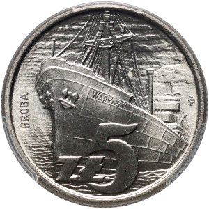 PRL, 5 zlotých 1958, Waryński, PRÓBA, nikel