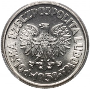 PRL, 5 zloty 1958, Waryński, PRÓBA, nickel