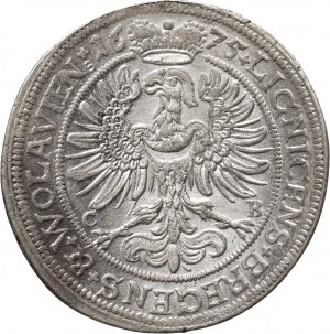 Slesia, Ducato di Legnicko-Brzesko-Wołowskie, Jerzy Wilhelm, 15 krajcarów 1675 CB, Brzeg