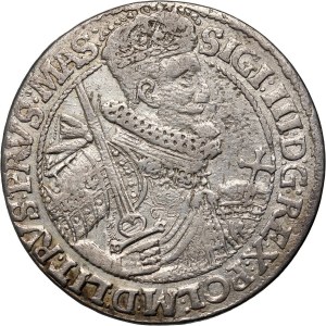 Sigismund III Vasa, ort 1621, Bydgoszcz, without decorations at the shield on the reverse side