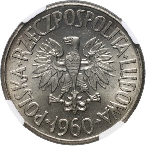 PRL, 5 gold 1960, Waryński, PRÓBA, nickel