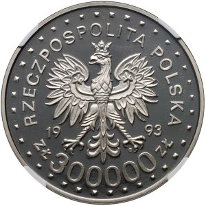 III RP, 300000 złotych 1993, Zamość, PRÓBA, nikiel
