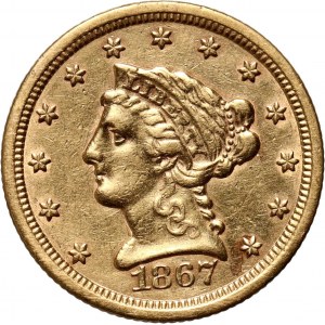 Stati Uniti d'America, $2 1/2 1867 S, San Francisco