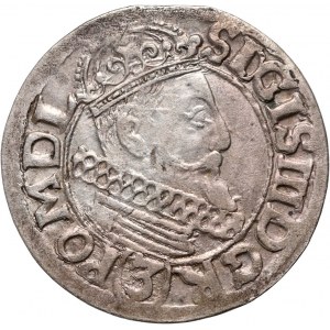 Sigismond III Vasa, 3 crores 1618, Cracovie