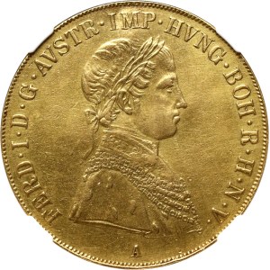 Rakúsko, Ferdinand I., 4 dukáty 1848 A, Viedeň