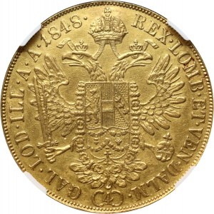 Rakousko, Ferdinand I., 4 dukáty 1848 A, Vídeň