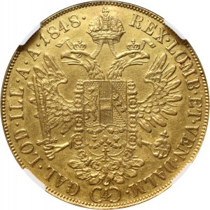 Austria, Ferdinand I, 4 Ducats 1848 A, Vienna