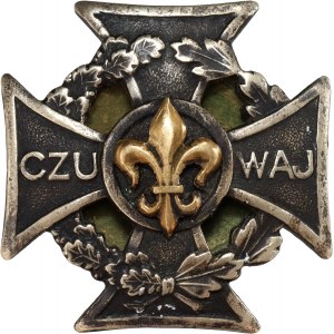 Pologne, croix scoute, casquette Central Scout Supply 1946/47