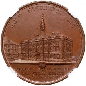 XIX secolo, medaglia del 1837, coniata in occasione del 600° anniversario di Elbląg