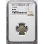 August III, 1/48 thaler (half-penny) 1756 FWôF, Dresden