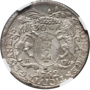 Auguste III, 30 groszy (zloty) 1762 REOE, Gdansk