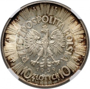 II RP, 10 zloty 1939, Varsavia, Józef Piłsudski