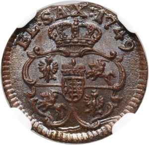 Augustus III, 1749 jewel, trial issue