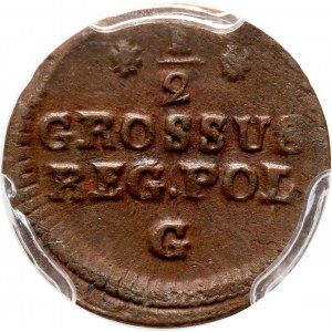 Stanislaw August Poniatowski, 1/2 penny 1766 G, Warsaw