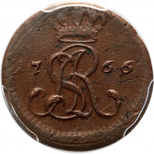 Stanislaw August Poniatowski, 1/2 penny 1766 G, Warsaw