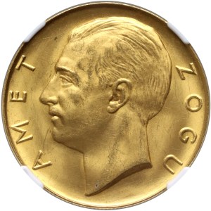 Albanien, Ahmed Zogu, 100 Franga Ari 1927 R, Rom