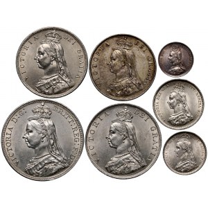 Veľká Británia, Viktória, sada mincí 1887, Zlaté jubileum