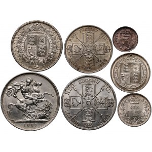 Gran Bretagna, Vittoria, serie di monete del 1887, Giubileo d'oro