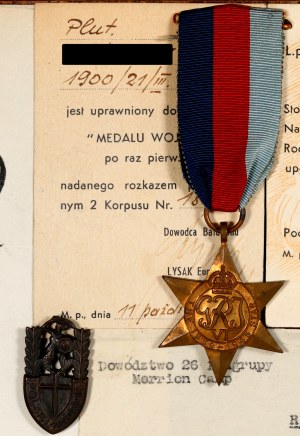 PSZnZ, display case of badges and medals after the platoon sergeant of the 11th Communications Battalion