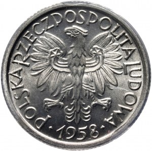 PRL, 2 Zloty 1958, Warschau, Jagody