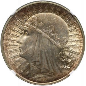 II RP, 10 złotych 1932, Warszawa, Głowa Kobiety