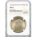 II RP, 10 złotych 1932, Warszawa, Głowa Kobiety