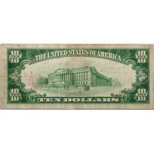 Stati Uniti d'America, Illinois, Macomb National Bank, 10 dollari 1929, Serie C