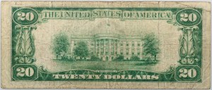Stati Uniti d'America, Virginia, Federal Reserve Bank di Richmond, 20 dollari 1929, Serie E