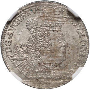 August III, šestipence 1756 ES, Lipsko