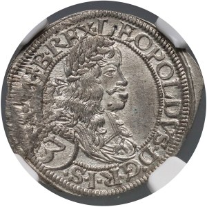 Austria, Leopold I, 3 Kreuzer 1665 CA, Vienna