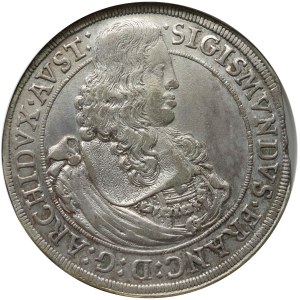 Rakousko, Sigismund Franz, tolar 1665, Hall