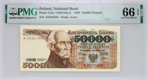 PRL, 50000 zlotých 1.12.1989, séria A