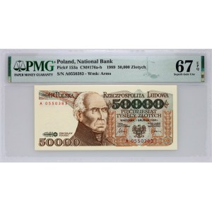 PRL, 50000 zlotys 1.12.1989, série A