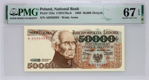 PRL, 50000 złotych 1.12.1989, seria A