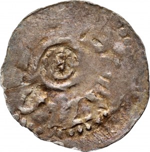 Boleslaw III the Wrymouth 1107-1138, denarius, Wroclaw, St. John's head.